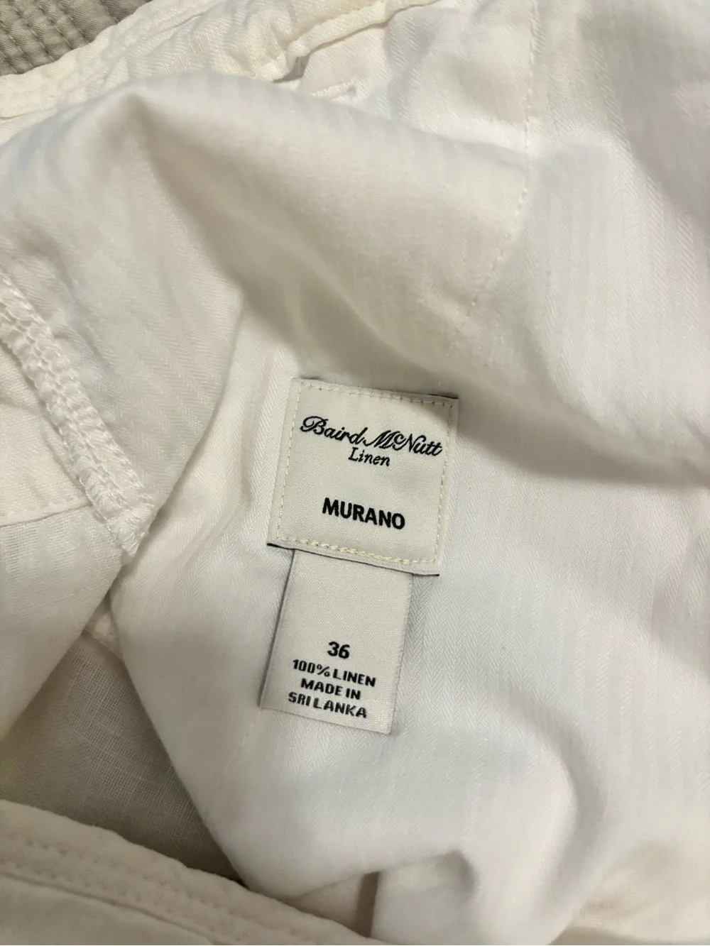 NWOT  Baird Mcnutt Murano Linen Shorts 36/M